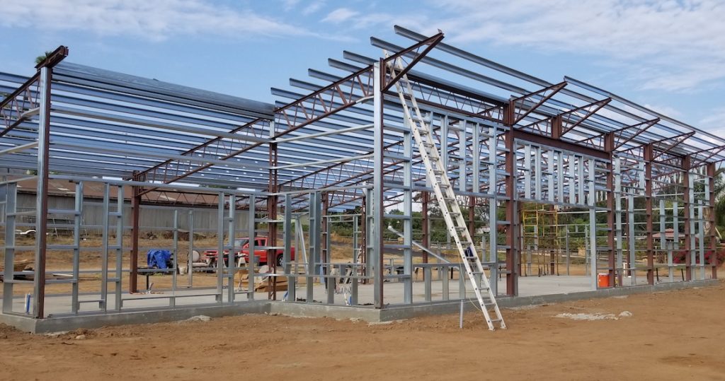 Barndominium steel frame in Arkansas