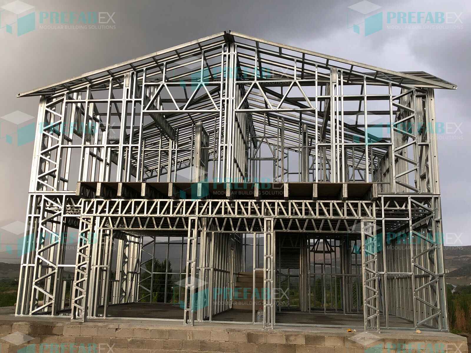 Two-story barndominium kit in Arkansas