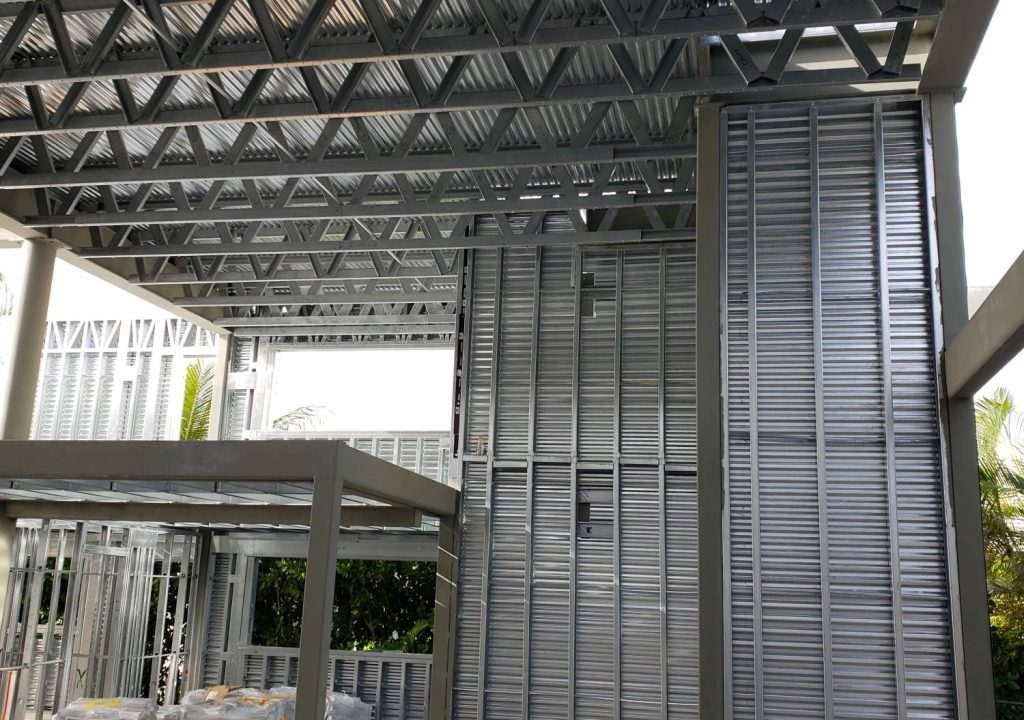 Steel barndo frame in Arkansas